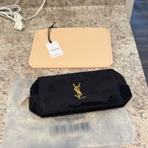 YSL beauty pouches. Comes as set. These are GWP, ( gift with purchase). NWT